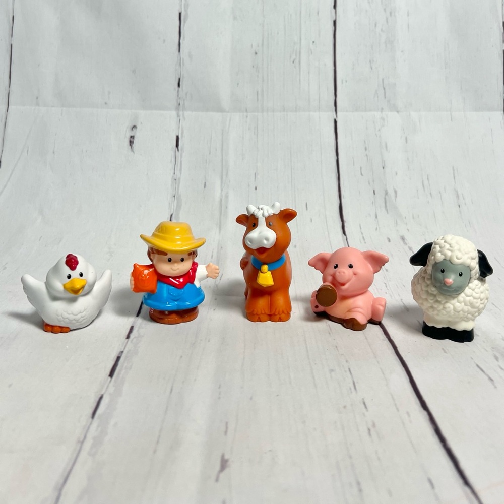 Fisher Price 2001 Little People farm figures set of 5